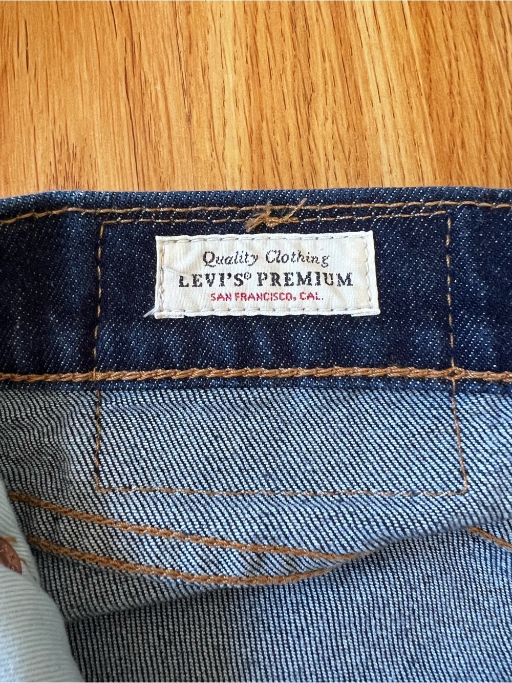 Levi's Men’s 511 Dark Blue Slim-Fit Jeans 36x32 - Picture 5 of 6